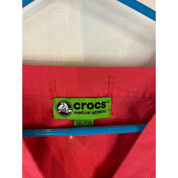 Crocs scrub top pink 2x xxl shirt - Picture 2 of 6